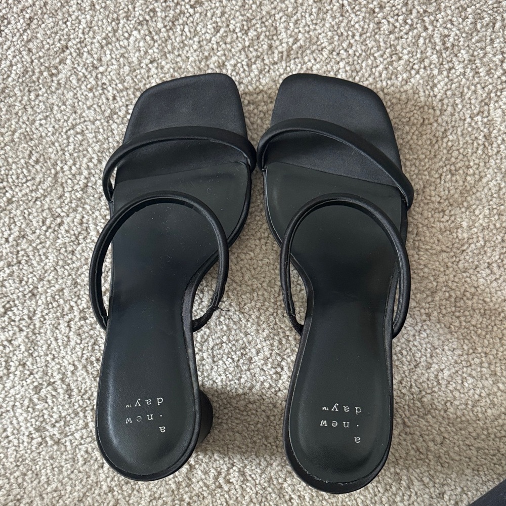 Black Strappy Heels